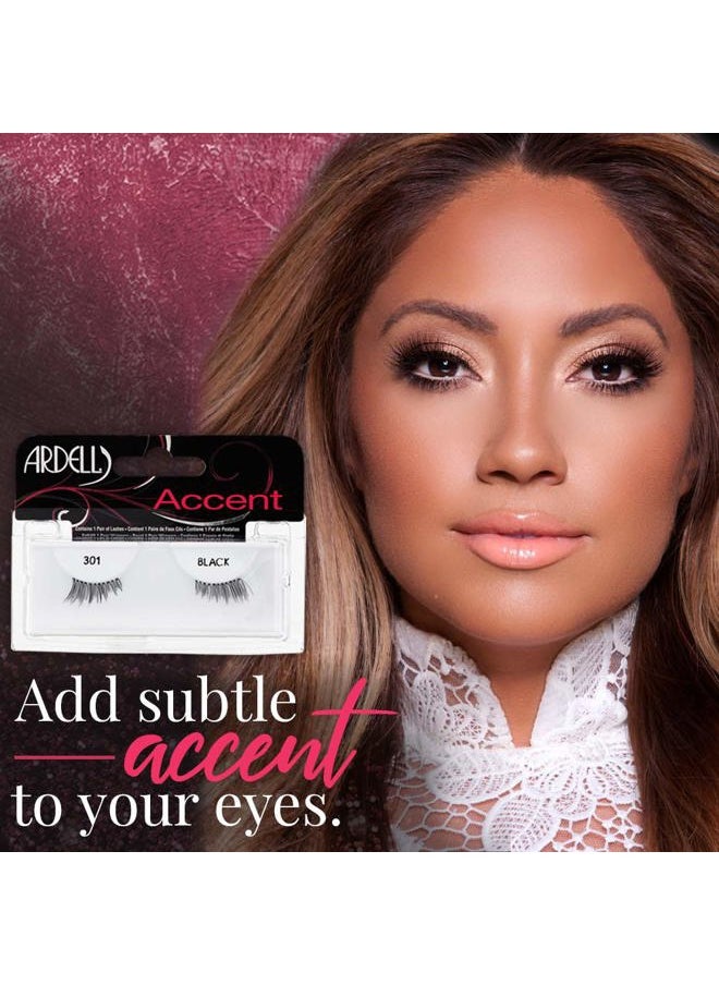 Ardell Accent Lashes, Black [301] 1 Pair