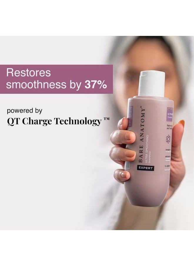 Ultra Smoothing Hair Shampoo | Restores Smoothing & Texture by 27% | Dry & Frizzy Hair | Paraben & Sulfate Free | For Women & Men | 250ml