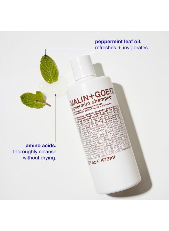 Peppermint Shampoo, 8 Fl. Oz. - Men & Women Clarifying Shampoo, Natural Hair Shampoo to Cleanse & Hydrate, Scalp Shampoo Treatment for All Hair Types, Vegan & Cruelty-Free