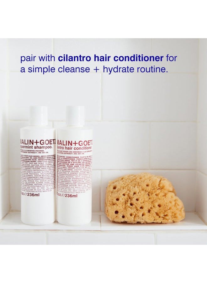 Peppermint Shampoo, 8 Fl. Oz. - Men & Women Clarifying Shampoo, Natural Hair Shampoo to Cleanse & Hydrate, Scalp Shampoo Treatment for All Hair Types, Vegan & Cruelty-Free