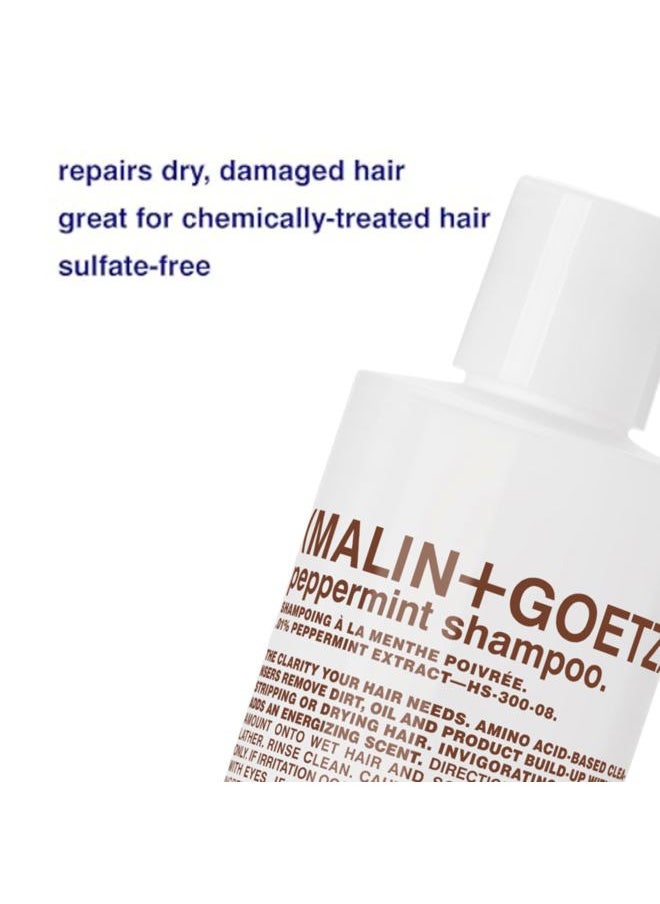 Peppermint Shampoo, 8 Fl. Oz. - Men & Women Clarifying Shampoo, Natural Hair Shampoo to Cleanse & Hydrate, Scalp Shampoo Treatment for All Hair Types, Vegan & Cruelty-Free