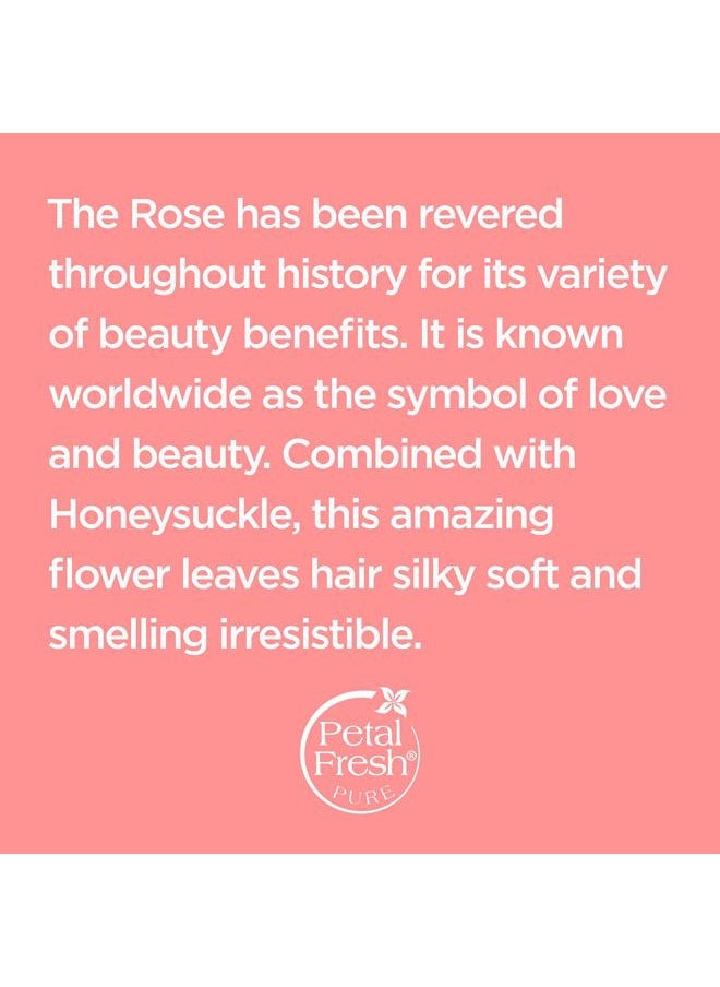 Pure Softening Rose & Honeysuckle Conditioner, Provides Intense Softness, For All Hair Types, Natural Essential Oils, Vegan and Cruelty Free, 16 Fl oz