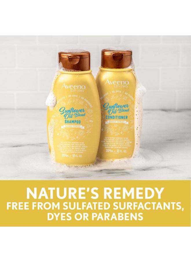 Sunflower Oil Blend Conditioner, for Dry Damaged Hair, Dye, Paraben & Sulfate Surfactants Free, 12oz