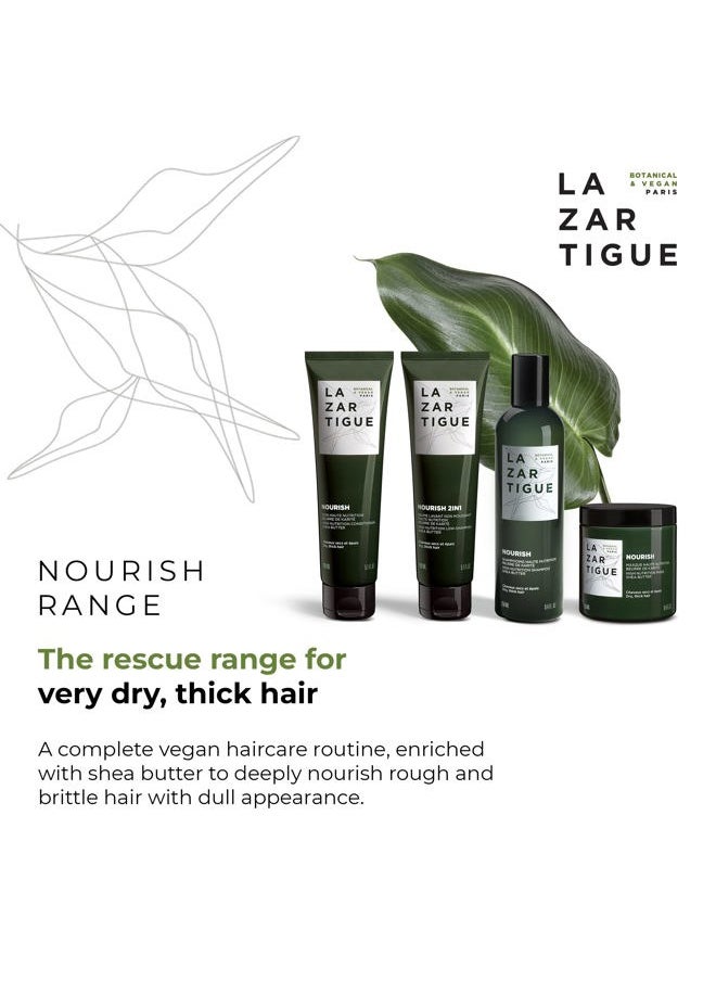 Nourish 2IN1 Low Shampoo, Shea & Babassu Butters, Intensive Nourishment for Dry Hair, Vegan, Sulfate & Silicone Free, 5.1 fl.oz.