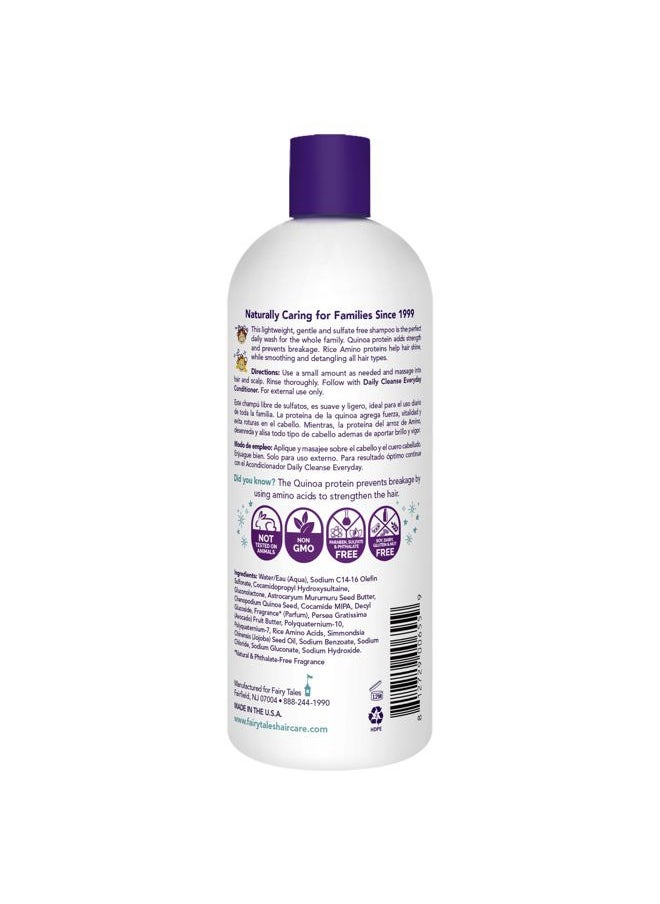 Daily Cleanse Everyday Kids Shampoo - Gentle Natural Defining Shampoo, Tangle Free, Moisturizing and Hydrating Formula, Clean and Natural Ingredients -Paraben Free - 32 oz.