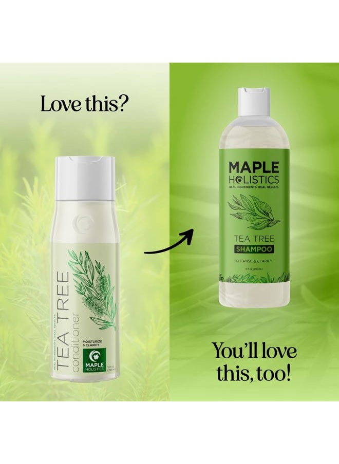 Tea Tree Conditioner for Dry Hair - Tea Tree Oil Conditioner for Damaged Dry Hair and Cleansing Conditioner for Dry Scalp Care - Sulfate Free Conditioner with Nourishing Tea Tree Oil for Hair Care