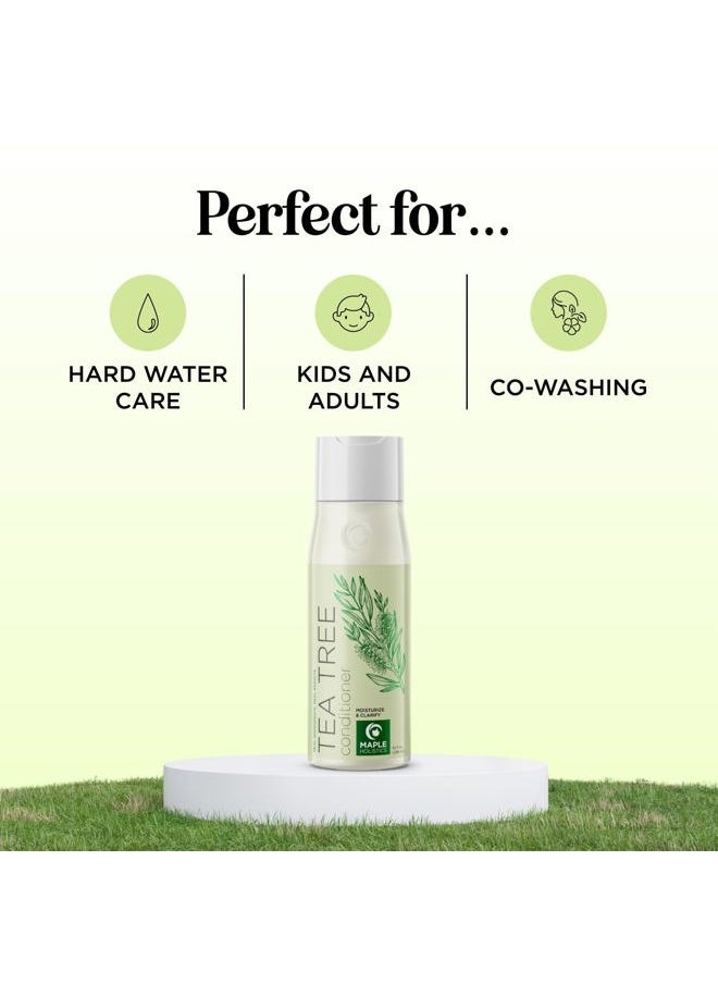 Tea Tree Conditioner for Dry Hair - Tea Tree Oil Conditioner for Damaged Dry Hair and Cleansing Conditioner for Dry Scalp Care - Sulfate Free Conditioner with Nourishing Tea Tree Oil for Hair Care