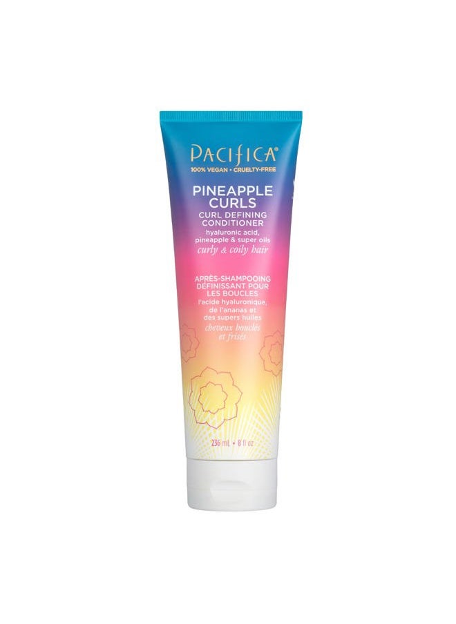 Beauty, Pineapple Curls Defining Natural Conditioner, For Curly, Coily and Textured Hair Types, Pineapple Scent, Sulfate Free and Silicone Free, 100% Vegan and Cruelty Free