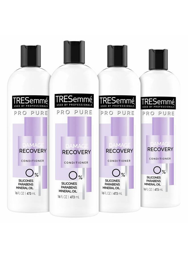 Conditioner Conditioner for Damaged Hair Damage Recovery Silicone Free Conditioner 16 oz 4 Count