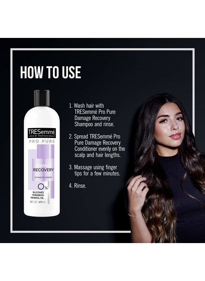 Conditioner Conditioner for Damaged Hair Damage Recovery Silicone Free Conditioner 16 oz 4 Count