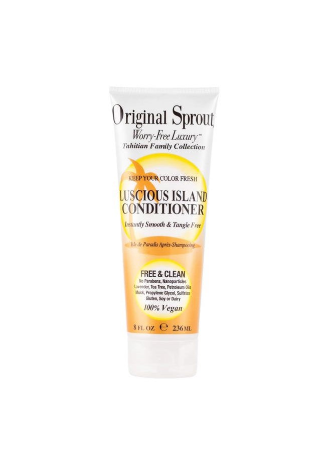 Tahitian Conditioner for Color-Treated Hair, Vegan, 8 oz. Bottle
