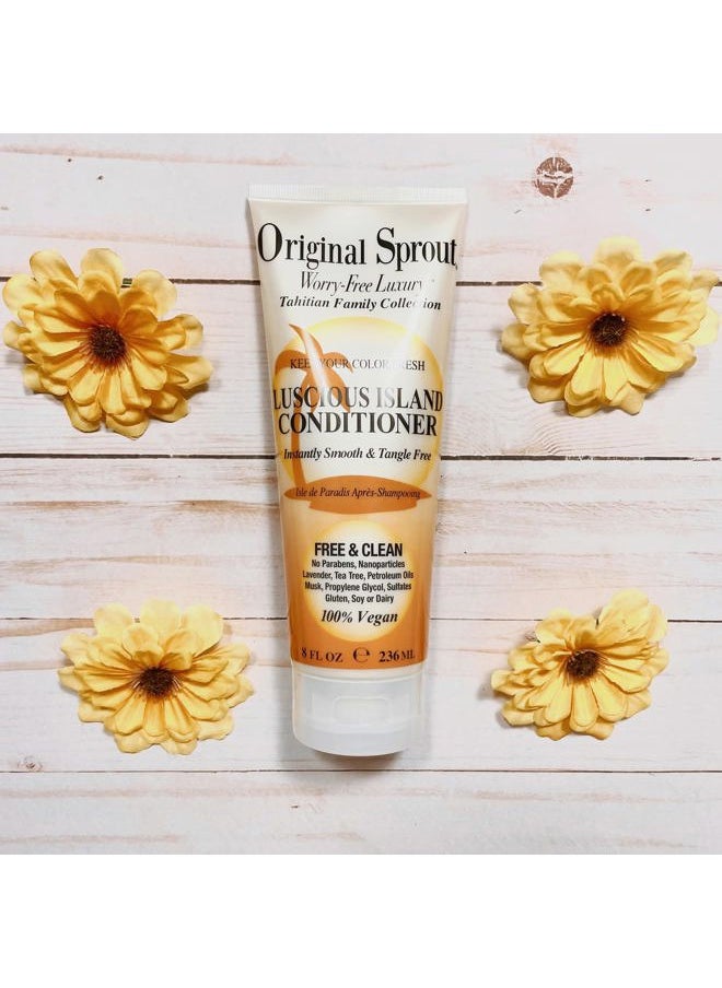 Tahitian Conditioner for Color-Treated Hair, Vegan, 8 oz. Bottle