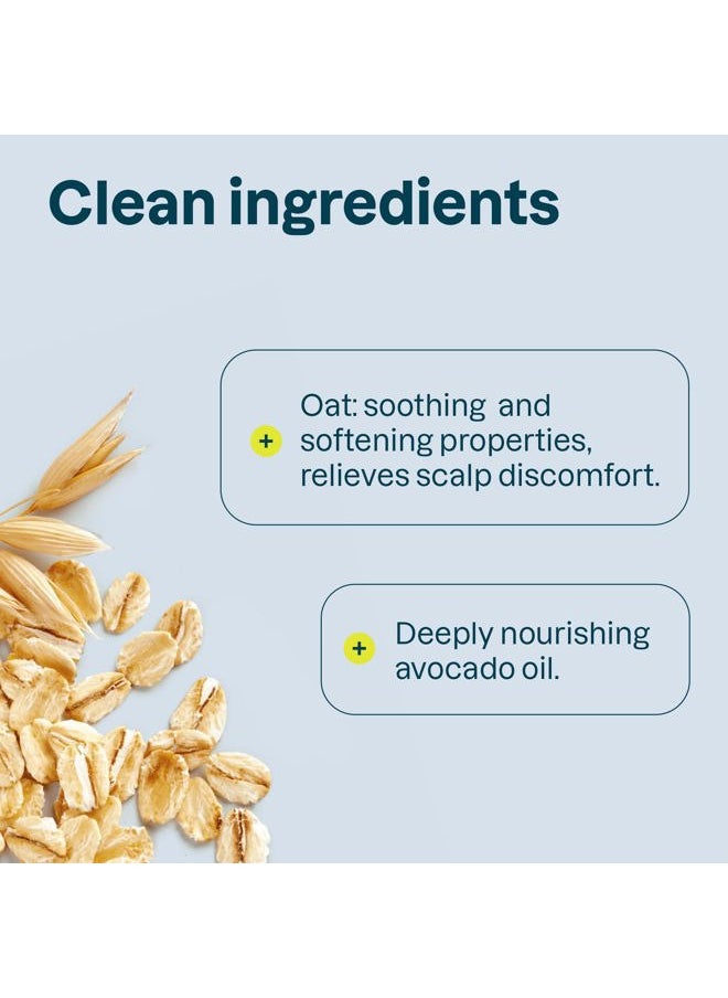 Hair Conditioner for Sensitive Dry Scalp, Dry and Damaged Hair, Soothing Oat, Naturally Derived Ingredients, Dermatologically Tested, Vegan Detangler, Nourishing, 8 Fl Oz