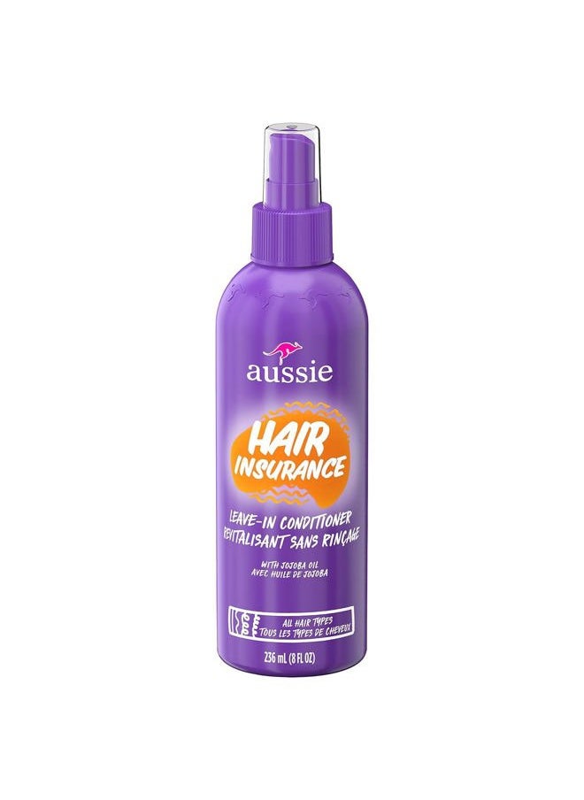 Conditioner Hair Insurance Leave-In Spray 8 Ounce (236ml) (3 Pack)