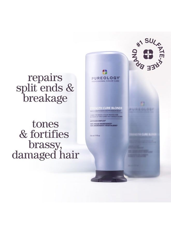 Strength Cure Blonde Purple Conditioner for Blonde & Lightened Color-Treated Hair, 33.8 Fl Oz