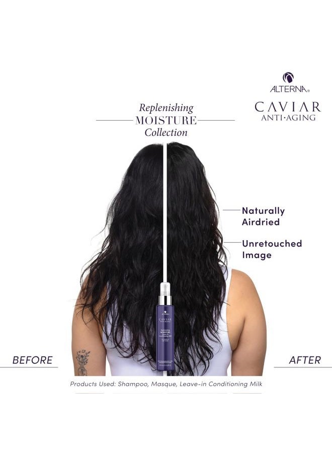 Haircare CAVIAR Anti-Aging Replenishing Moisture Leave-in Conditioning Milk, 5 Fl Oz | Detangles Dry Hair | Sulfate Free, Paraben Free