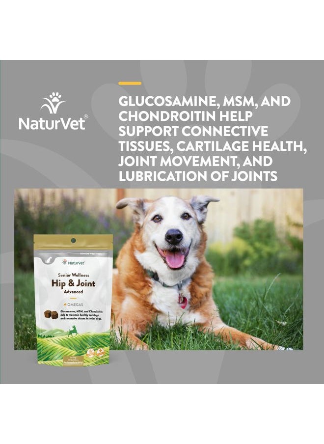 – Senior Wellness Hip & Joint Advanced Plus Omegas | Help Support Your Pet's Healthy Hip & Joint Function | Supports Joints, Cartilage & Connective Tissues | 120 Soft Chews