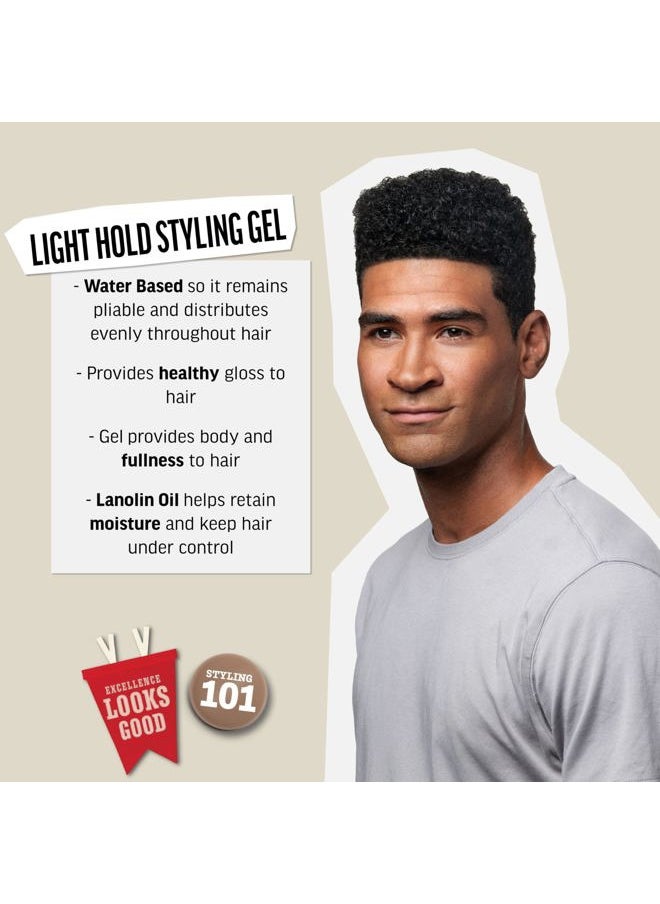 American Crew Men's Hair Gel, Light Hold Styling Product, 13.1 fl oz