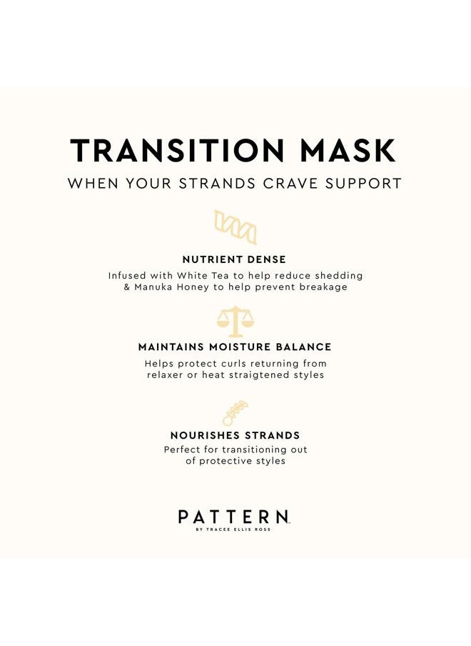 Beauty by Tracee Ellis Ross Transition Mask, 11 Fl Oz, Breakage Barrier Hair Mask for Curlies, Coilies and Tight-Textures, 3a-4c