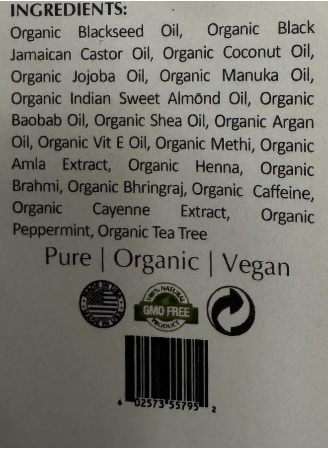 Noa's Choice ORGANIC Ayurvedic Hair Growth Formula for FULLER, Longer, Thicker, Healthier Hair. Revive your Hair and Scalp TODAY! Best Treatment for Hair Loss & Thinning Hair 2.1 oz