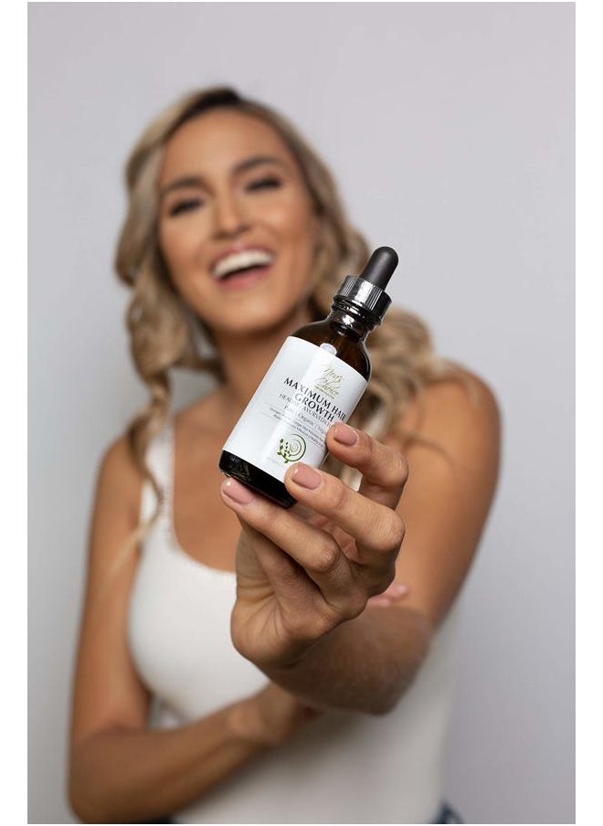 Noa's Choice ORGANIC Ayurvedic Hair Growth Formula for FULLER, Longer, Thicker, Healthier Hair. Revive your Hair and Scalp TODAY! Best Treatment for Hair Loss & Thinning Hair 2.1 oz