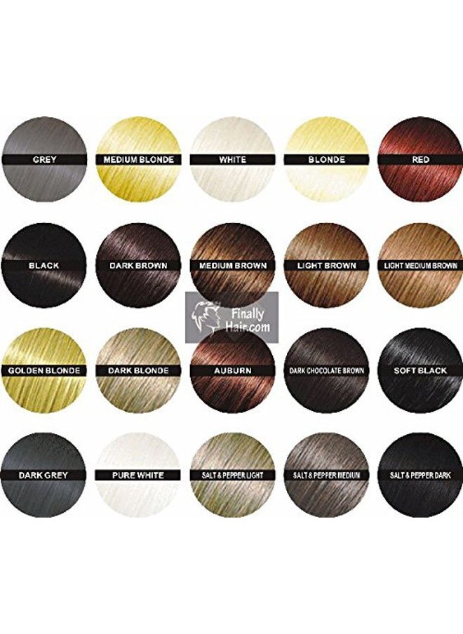 Hair Fiber Refill 100 Grams For Hair Loss Concealing by Finally Hair (White)