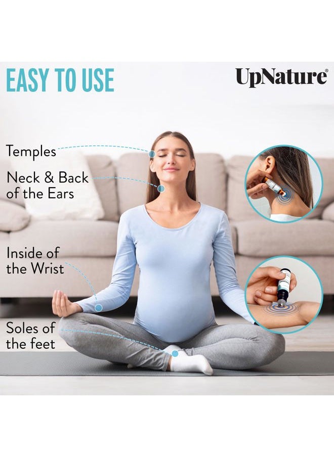 Peppermint Essential Oil Roll On - Natural Nausea Morning Sickness Relief for Pregnant Women - Pregnancy Must Haves Rollerball Roller