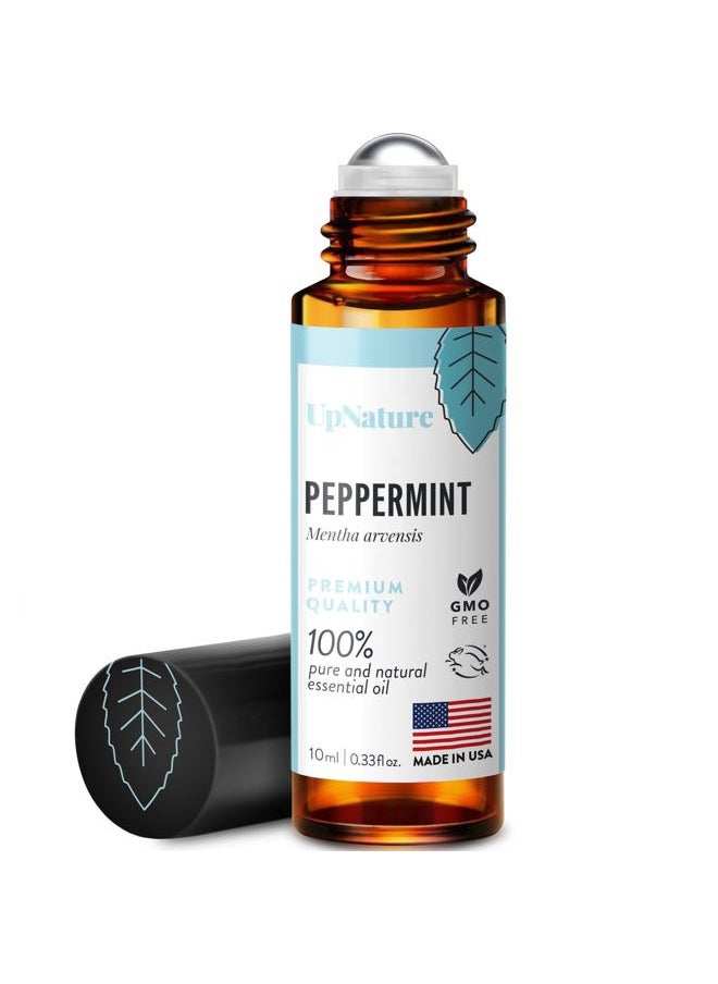 Peppermint Essential Oil Roll On - Natural Nausea Morning Sickness Relief for Pregnant Women - Pregnancy Must Haves Rollerball Roller