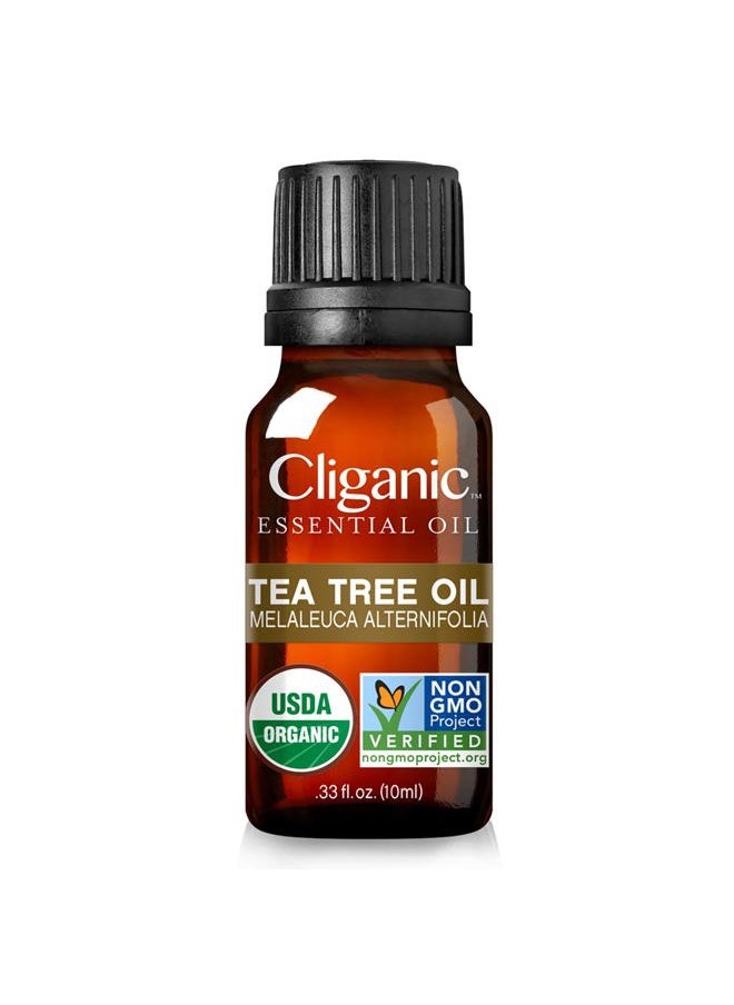 Organic Tea Tree Essential Oil, 100% Pure Natural, for Aromatherapy | Non-GMO Verified (Packaging May Vary)