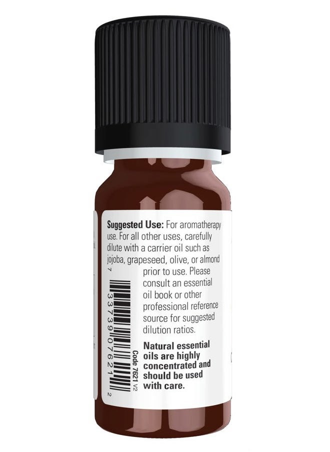 NOW Essential Oils, Chamomile Oil, Delightful Aromatherapy Scent, Steam Distilled, 100% Pure, Vegan, Child Resistant Cap, 10-ml