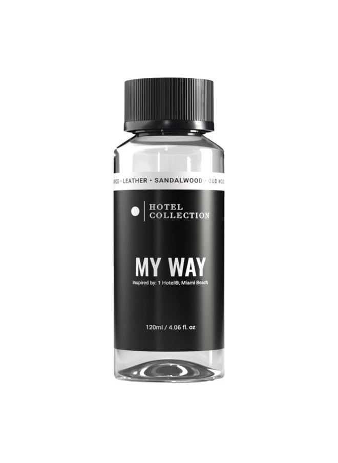 Hotel Collection - My Way Essential Oil Scent - Luxury Hotel Inspired Aromatherapy Scent Diffuser Oil - Lush Sandalwood, Warm Virginia Cedar, & Beautiful Iris - 120mL