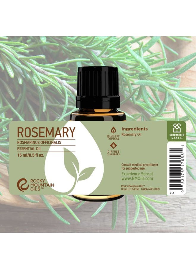Rosemary Essential Oil - Natural Aromatherapy Essential Oils for Diffusers, Topical, and Home - 15ml