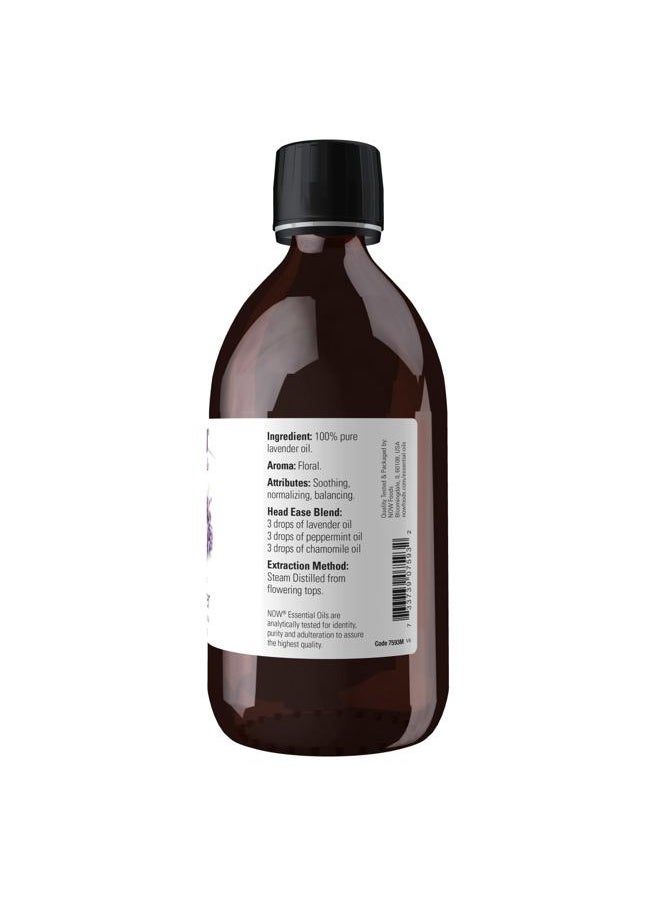 Essential Oils, Lavender Oil, Soothing Aromatherapy Scent, Steam Distilled, 100% Pure, Vegan, Child Resistant Cap, 16-Ounce
