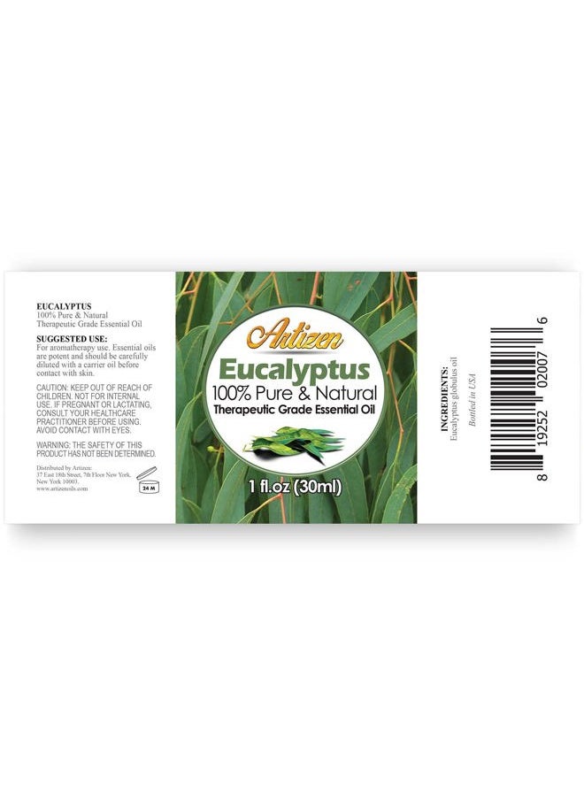 30ml Eucalyptus Essential Oil (100% Pure & Natural - Undiluted) - 1 Fluid Ounce - Therapeutic Grade Eucalyptus Essential Oils - Essential Eucalyptus Oil for Sauna, Aromatherapy & More