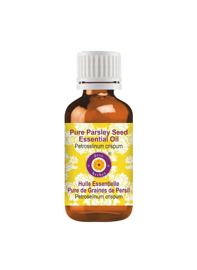 Deve Herbes Pure Parsley Seed Essential Oil (Petroselinum crispum) Steam Distilled 30ml (1 oz)