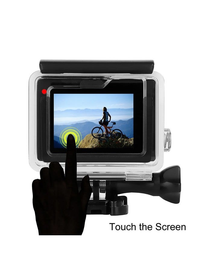 Skeleton Case for GoPro Hero 4/3+/3 with Tripod Mount & Quick Release Buckle Easy Charging Open Connectable Protective Housing Case Accessories for Go Pro 4