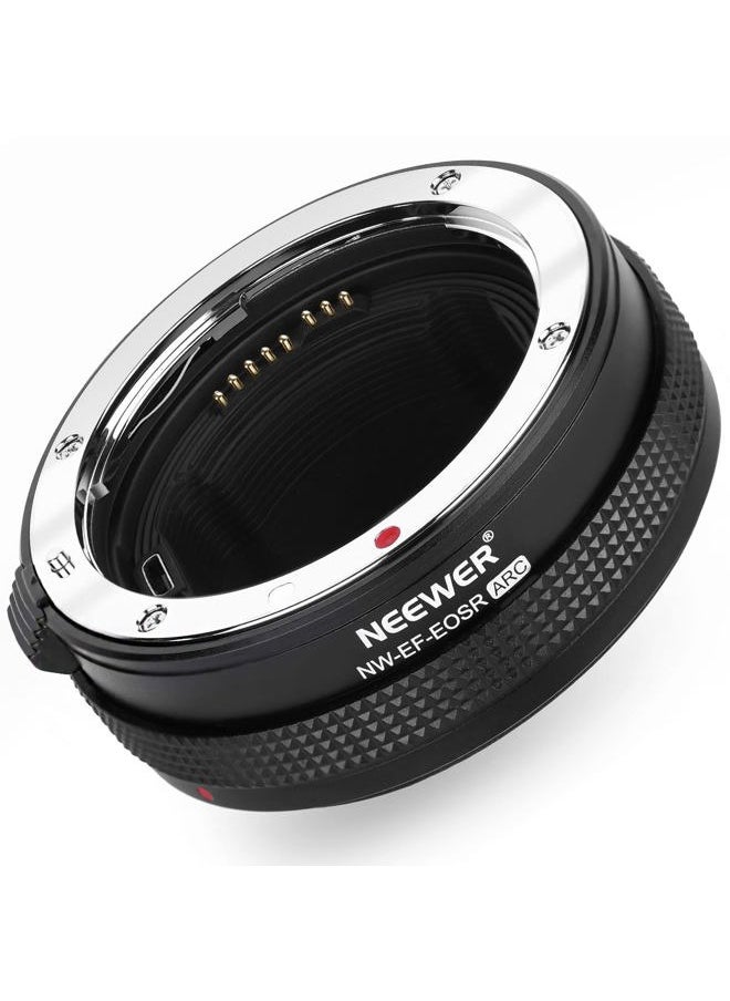 EF to RF Mounting Adapter Auto Focus Lens Mount Adapter with Control Ring Compatible with Canon EF/EF-S Lens EOS R Ra RP R6 R5 R3 R7 R10 R8 R50 Camera, Max 2kg, NW-EF -EOSR ARC