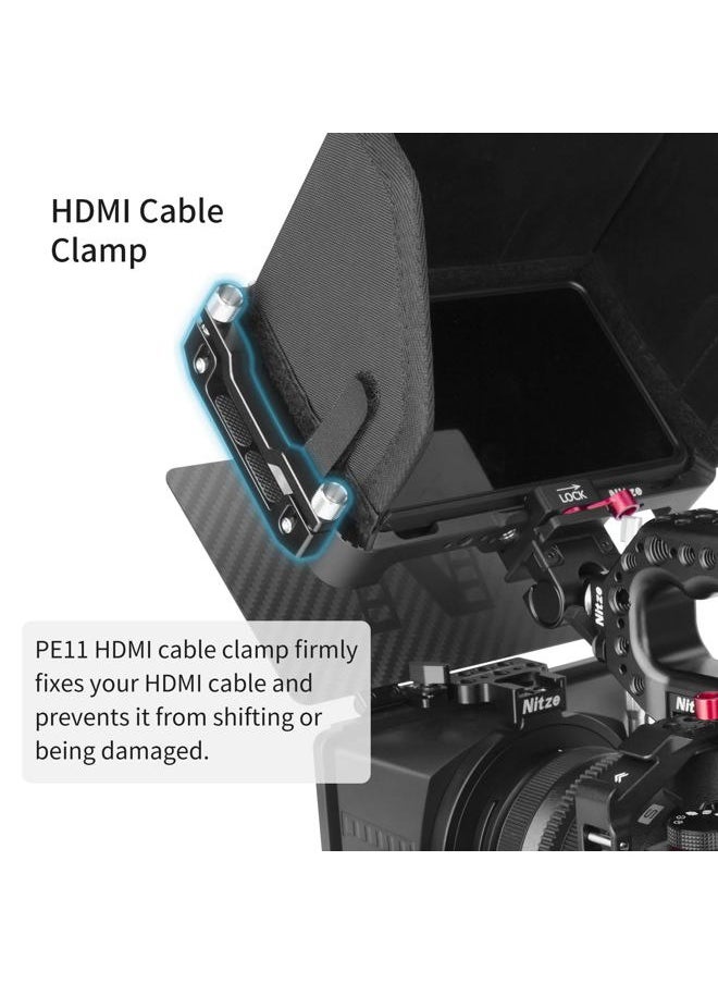 Cage for Atomos Ninja/Ninja Ultra/Ninja V/Ninja V Plus/Zato Connect/Shinobi, with HDMI Cable Clamp, Built-in NATO Rail and Cold Shoe - JT-A02A