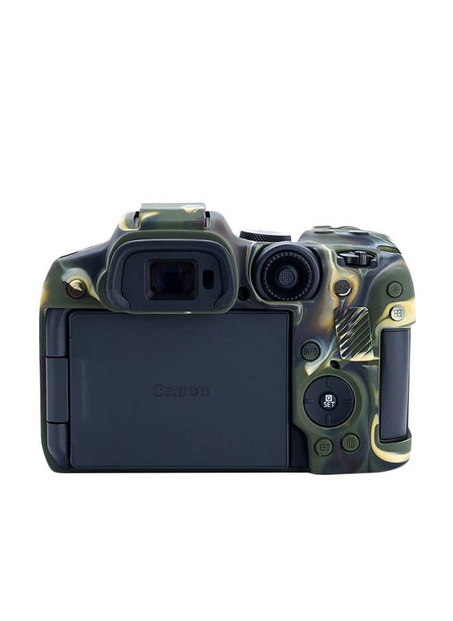 EOS R7 Camera Case, Silicone Case for Canon eos r7 Digital Camera, Protective Cover Silicone for Canon r7 - Camouflage