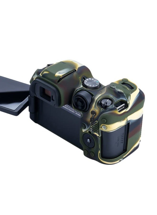 EOS R7 Camera Case, Silicone Case for Canon eos r7 Digital Camera, Protective Cover Silicone for Canon r7 - Camouflage