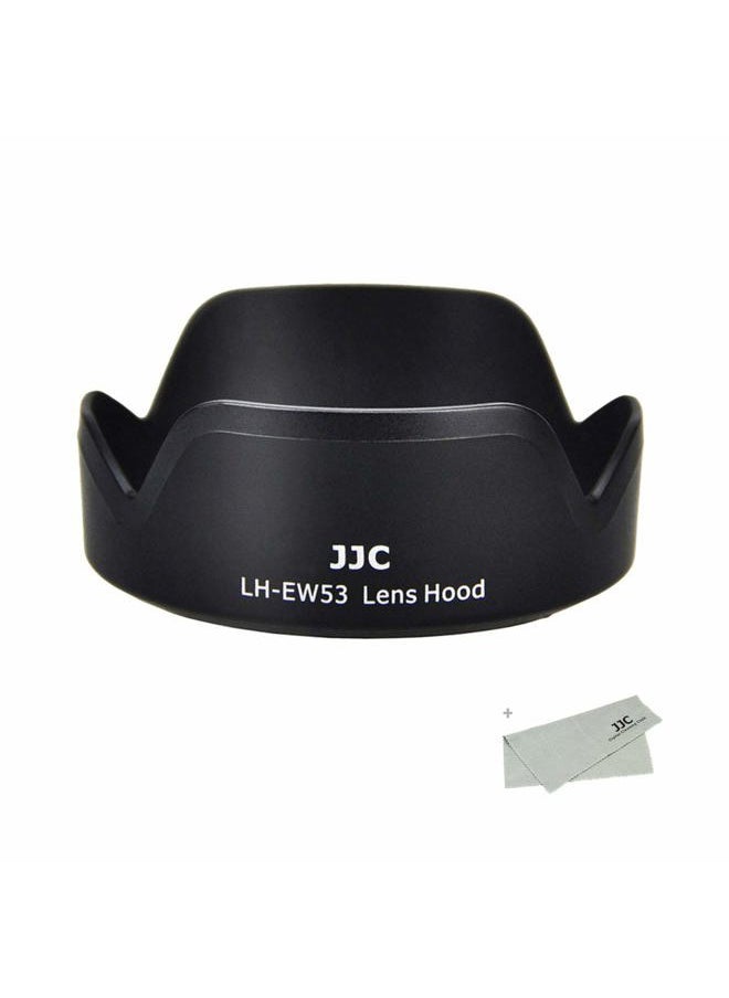 Reversible Lens Hood for Canon EF-M 15-45mm F3.5-6.3 is STM and RF-S 18-45mm F4.5-6.3 is STM Lens on EOS R100 R50 R10 R7 M50 M6 Mark II M200 M100 M50 Mark II, Replace Canon EW-53 Lens Hood
