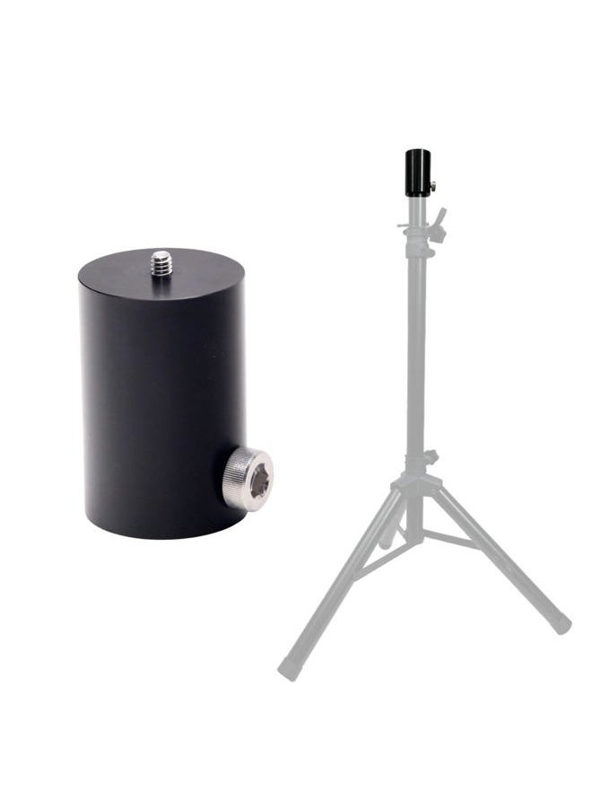 SPA100 Speaker Tripod Fluid Head Adapter – Convert Speaker Stands to Tripods with 1/4-20 Mounting Screw, Aluminum Construction, Compatible with Ball or Fluid Heads, 1.41