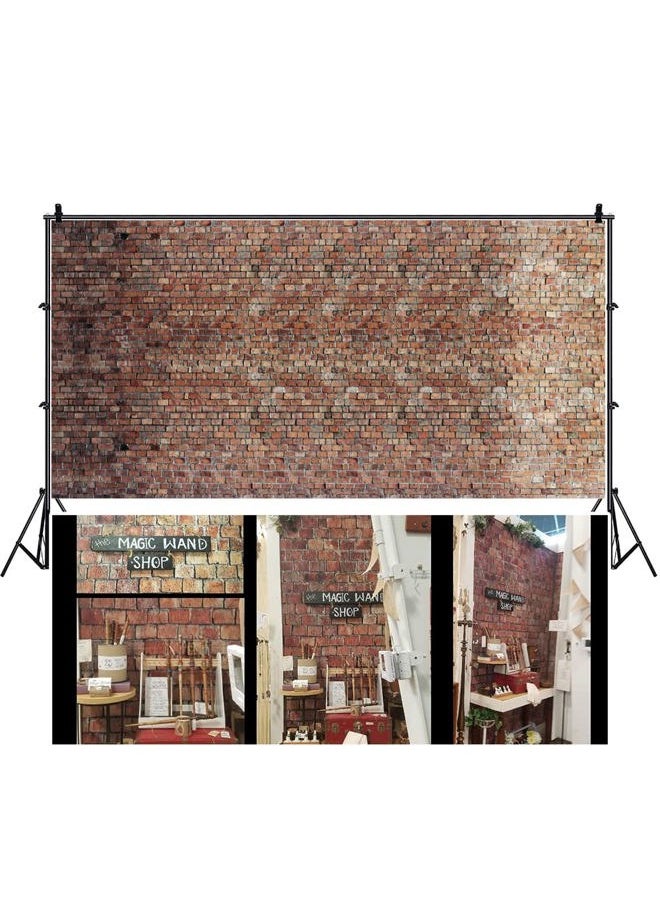 20x10ft Vintage Red Brick Wall Photo Backdrop Newborn Baby Girls Adults Portrait Photography Background Wallpaper Photo Studio Props Large Size 6x3M