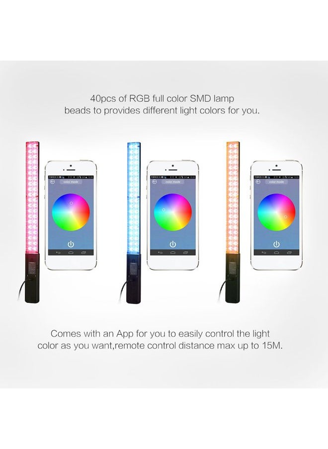 YN360 RGB LED Light Stick, 5600K Adjustable Color Temperature, Professional Handheld Photo Light, for Video Photography, Studio Shooting