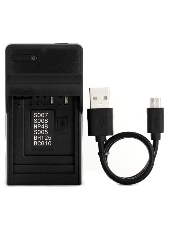 CGA-S007 LCD USB Charger for Panasonic DMC-TZ11, DMC-TZ15, DMC-TZ4, DMC-TZ5, Lumix DMC-TZ1, Lumix DMC-TZ2, Lumix DMC-TZ3, Lumix DMC-TZ4K, Lumix DMC-TZ4S, Lumix DMC-TZ50 Camera and More