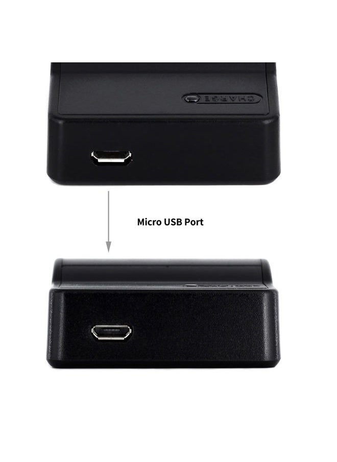 CGA-S007 LCD USB Charger for Panasonic DMC-TZ11, DMC-TZ15, DMC-TZ4, DMC-TZ5, Lumix DMC-TZ1, Lumix DMC-TZ2, Lumix DMC-TZ3, Lumix DMC-TZ4K, Lumix DMC-TZ4S, Lumix DMC-TZ50 Camera and More
