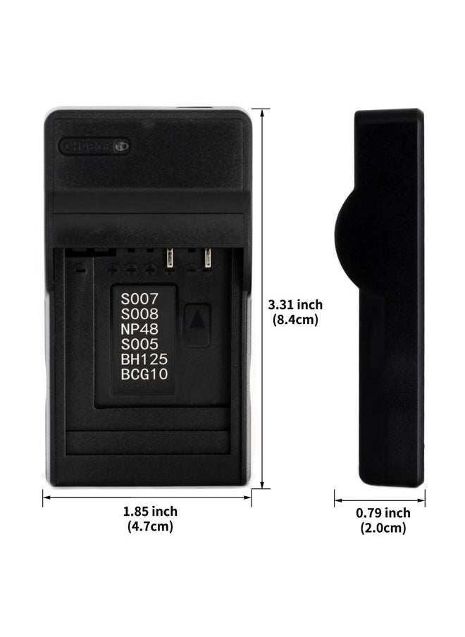 CGA-S007 LCD USB Charger for Panasonic DMC-TZ11, DMC-TZ15, DMC-TZ4, DMC-TZ5, Lumix DMC-TZ1, Lumix DMC-TZ2, Lumix DMC-TZ3, Lumix DMC-TZ4K, Lumix DMC-TZ4S, Lumix DMC-TZ50 Camera and More