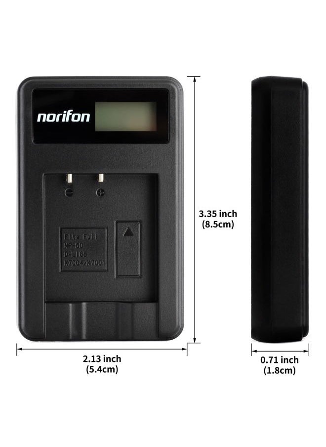 KLIC-7004 LCD USB Charger for Kodak EasyShare M1033, M1093 is, V1073, V1233, V1253, V1273, PlayFull Dual Zi12, PLAYSPORT, PLAYTOUCH, Zi8, Zx3 Camera and More