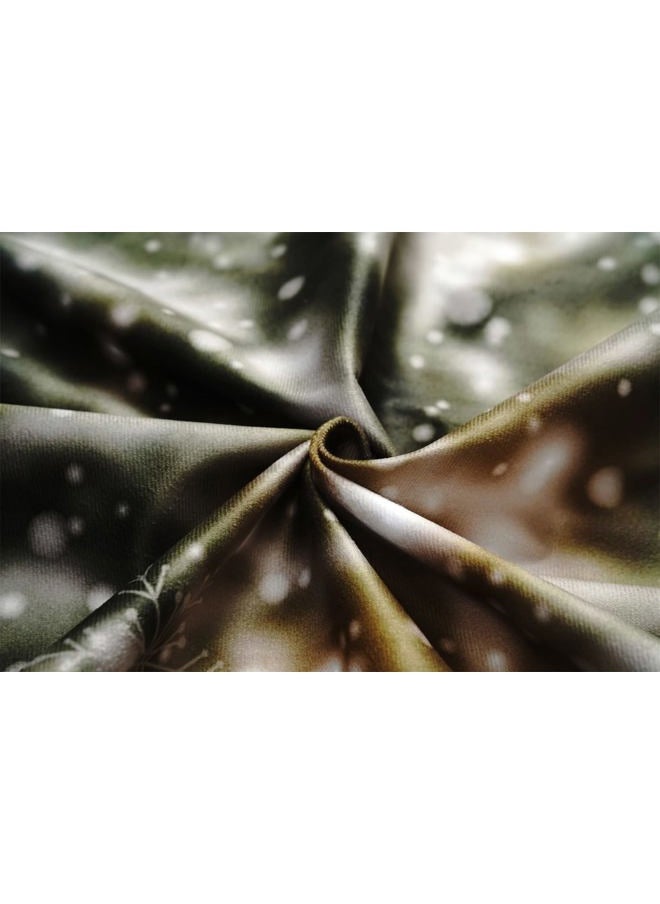 7×5ft Bokeh Snow Christmas Tree Photo Backdrop Xmas Glitter Street Lamp Snowfield Photography Background for Christmas Winter Photo Studio Props