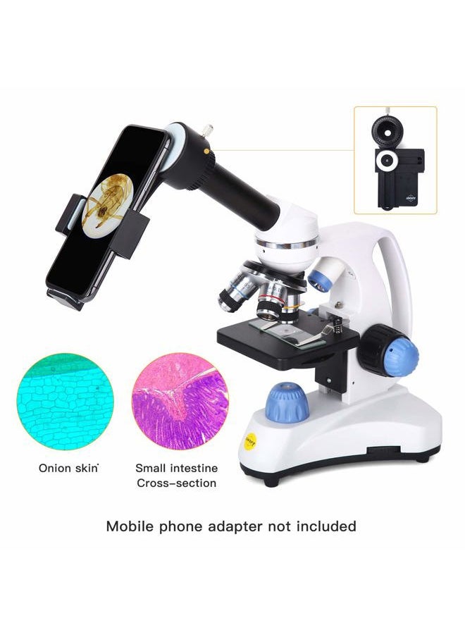 Microscope SW150,Compound Student Microscope,40X-1000X,Monocular Head,Coarse & Fine Focusing,Dual Illumination,Cordless-Capable with Eyepiece Camera and Software Windows and Mac Compatible
